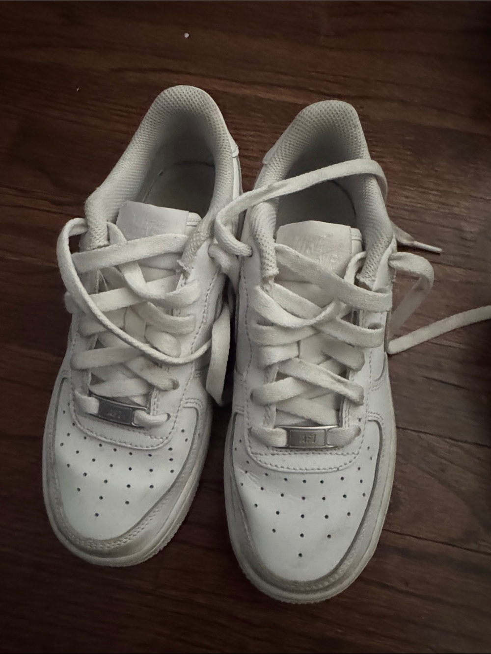 Kids White Lace-Up Sneakers for Everyday Play